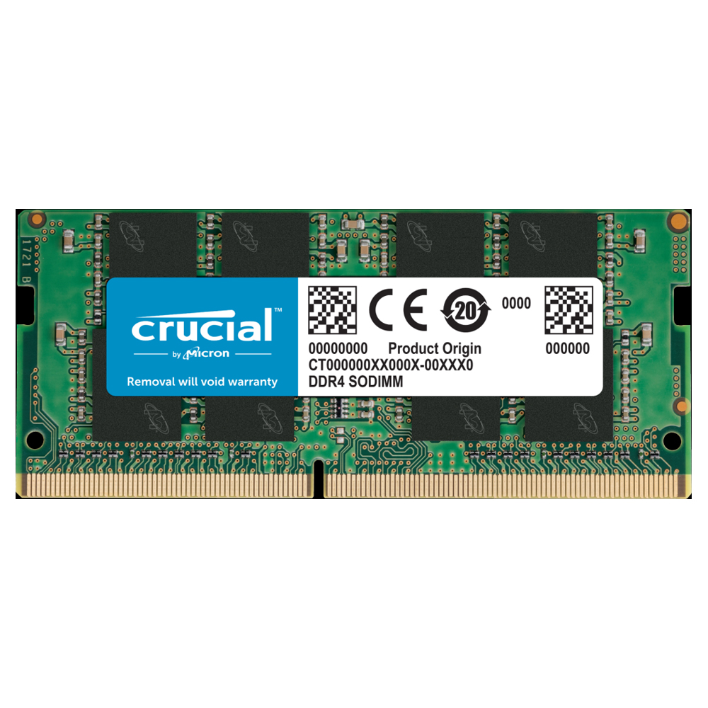 Crucial 16GB (1x16GB) DDR4 SODIMM 3200MHz CL22 1.2V Un-Ranked Notebook Laptop Memory RAM