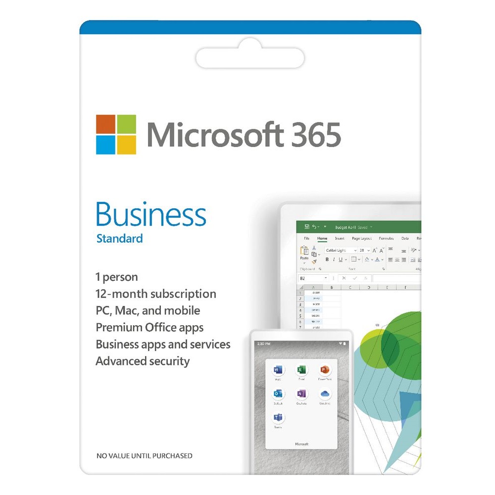 Microsoft 365 Business Standard Office 1 Year licence Email