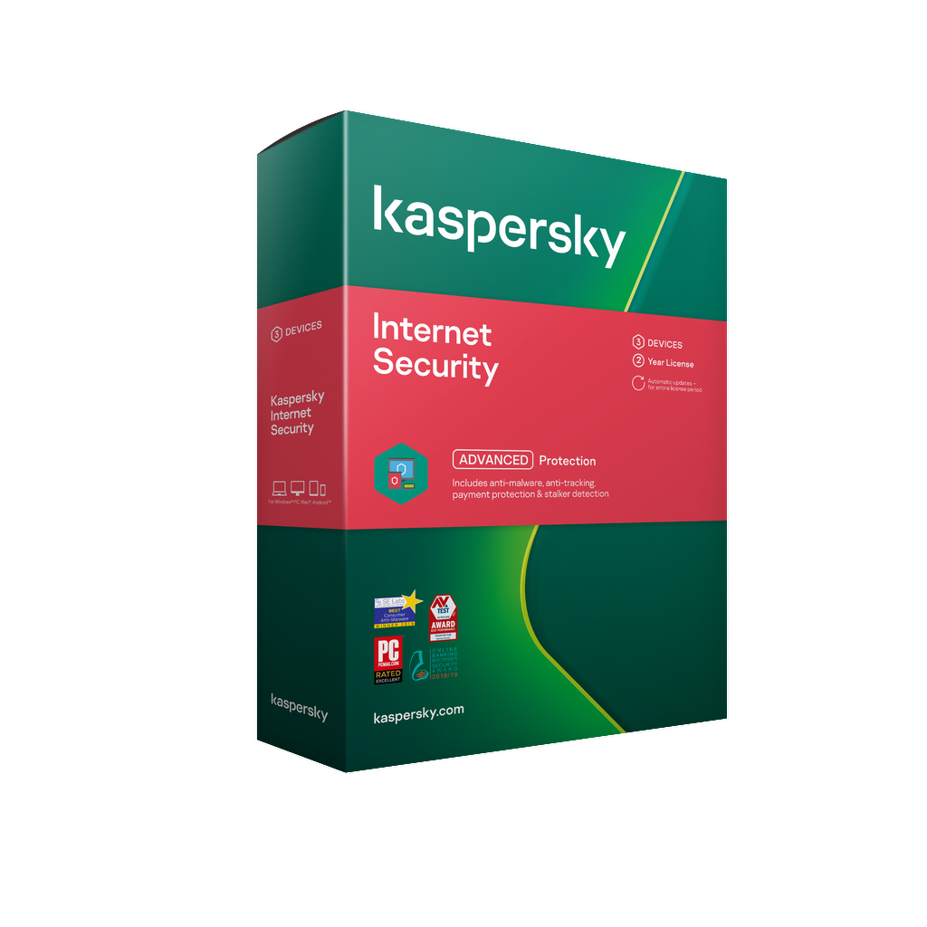 Kaspersky Internet Security 2022 3 PC 2 Years Windows Email
